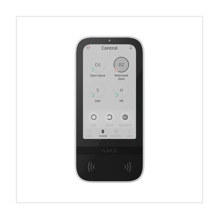 Ajax Superior KeyPad TouchScreen G3 Jeweller (8EU) ASP, 149672.148.WH1