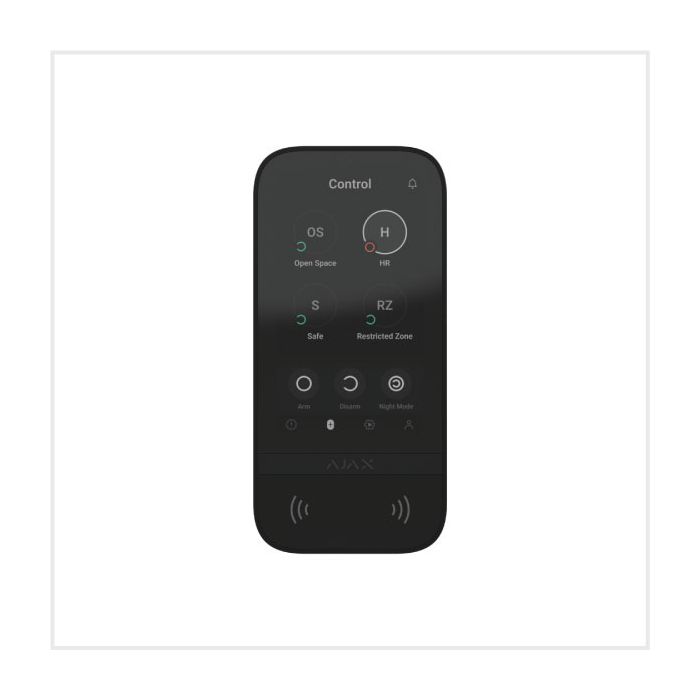 Ajax KeyPad TouchScreen (8EU) ASP, 58454.148.BL1