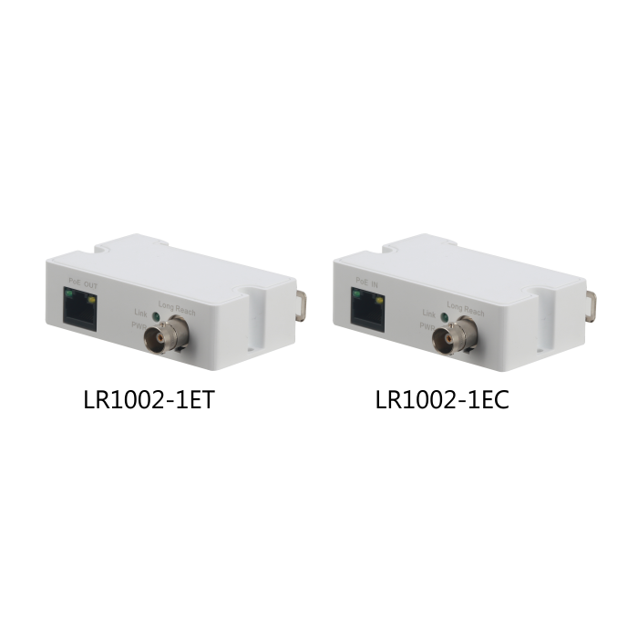Ethernet over Coax Media Converter with 1x RJ45 10/100Mbps port and 1x BNC connector., DH-LR1002-1ET-V3