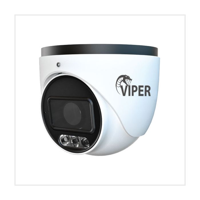 6MP Motorised Smart Dual-Illumination Turret Camera with People & Vehicle Detection (White Housing), MTURVIP-6IL-VW