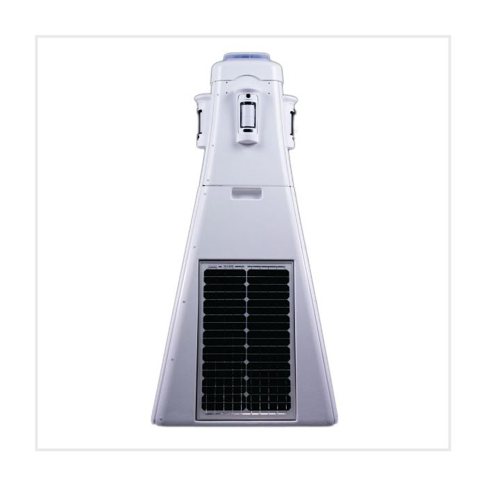 RapiDetect - Solar Power Ajax Rapid Deployable Tower with 360-Degree View (White), RAPIDETECT.41.PHOD-W