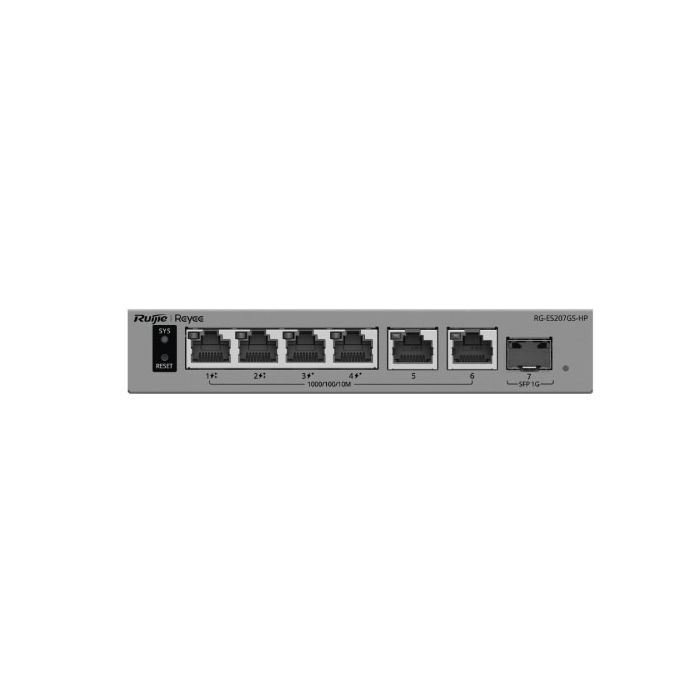 7-Port Gigabit Smart Cloud Managed PoE++ Switch, RG-ES207GS-HP 7-Port Gigabit Smart Cloud Managed PoE++ Switch, RG-ES207GS-HP