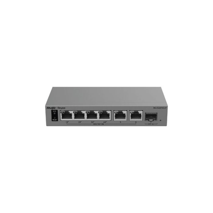 7-Port Gigabit Smart Cloud-Managed PoE Switch, RG-ES207GS-P 7-Port Gigabit Smart Cloud-Managed PoE Switch, RG-ES207GS-P
