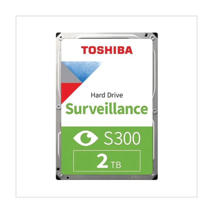 Toshiba Surveillance S300 Hard Drive (HDD) with 2TB Storage, HDD-TOSHIBAS3-2TB