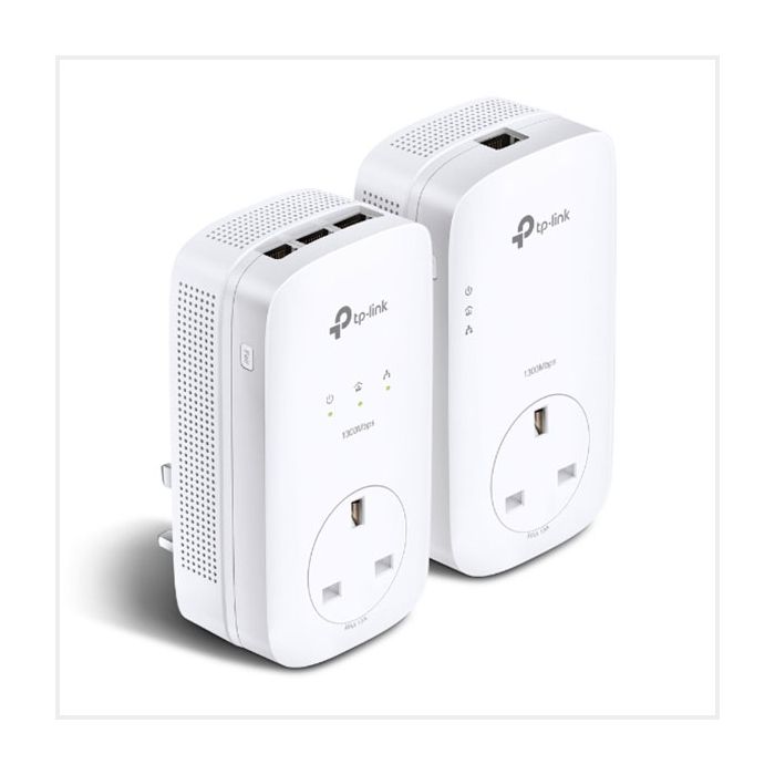 TP-Link AV1300 3-Port Gigabit Passthrough Powerline Starter Kit, TL-PA8033PKIT
