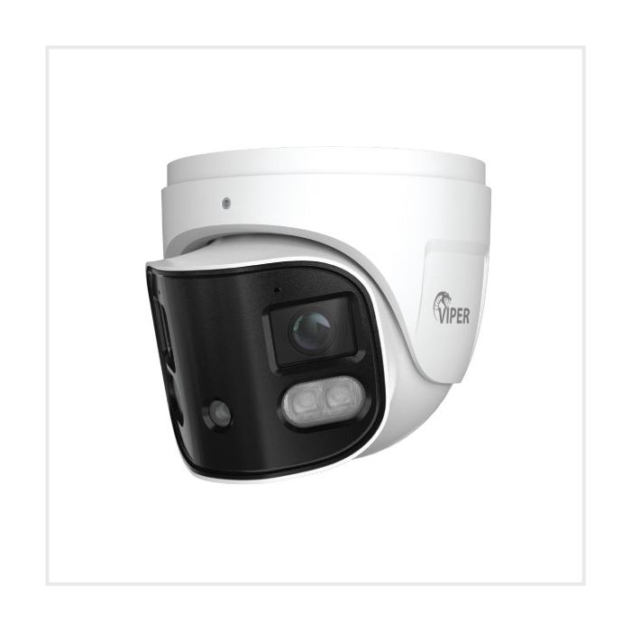 Viper 4K 180° Dual-Splicing Full-Colour Active Deterrent Turret Camera, TURVIP-4K180-FW-V2 Viper 4K 180° Dual-Splicing Full-Colour Active Deterrent Turret Camera, TURVIP-4K180-FW-V2