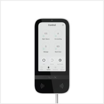 Ajax Superior KeyPad TouchScreen Fibra ASP, 143608.226.WH1