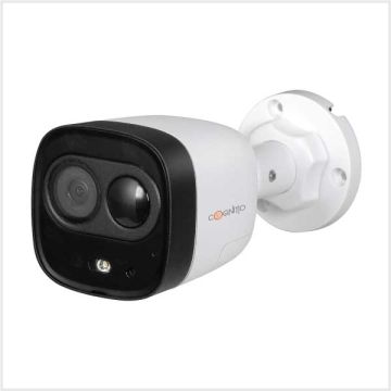 Cognitio 5MP HDCVI Fixed Lens Active Deterrence Bullet Camera, COG-5-AD-BUL-FW