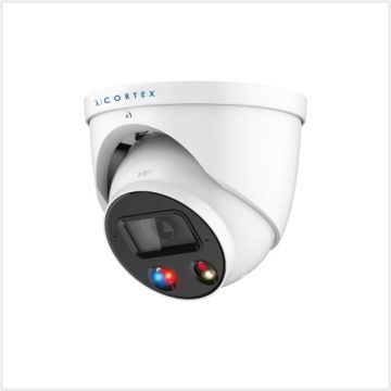 λ | Cortex 5MP Active Deterrence Turret Camera, CTX5C-IP-AD-TUR-S3FW