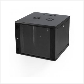 Connectix RackyRax Wall Mounting Cabinet 6U c/w Inset Glass Door, RR-W5-6-G