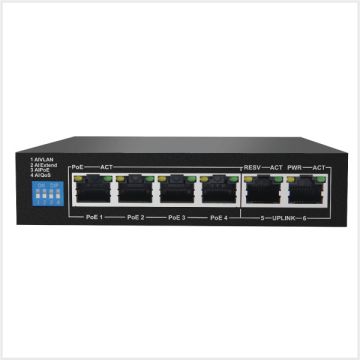 Titus 6-Port Gigabit PoE Switch, TD-POESWITCH-POE4