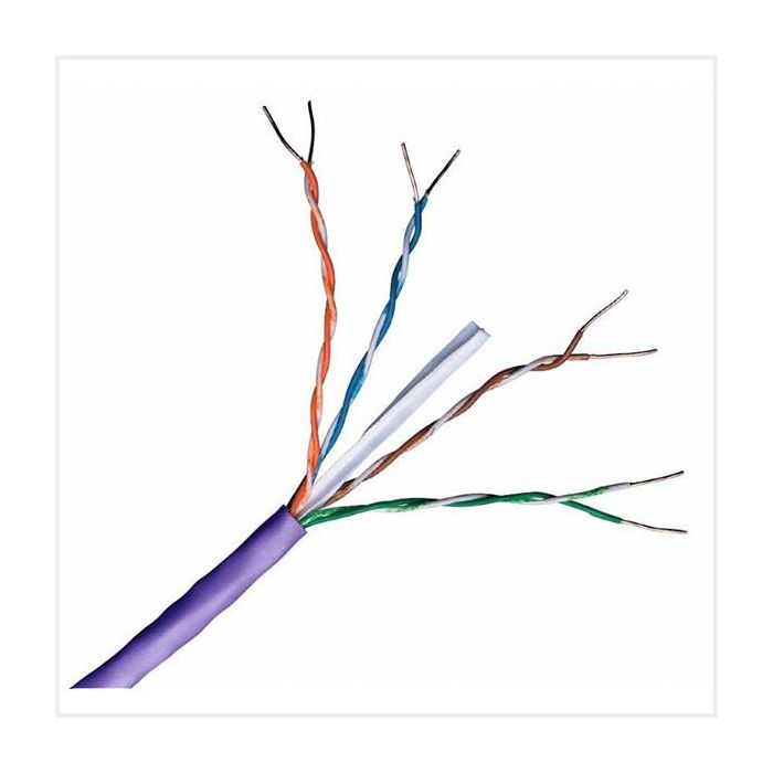 Connectix Cat6 UTP LSZH Solid Cable, Purple - 305m Eca main product photo
