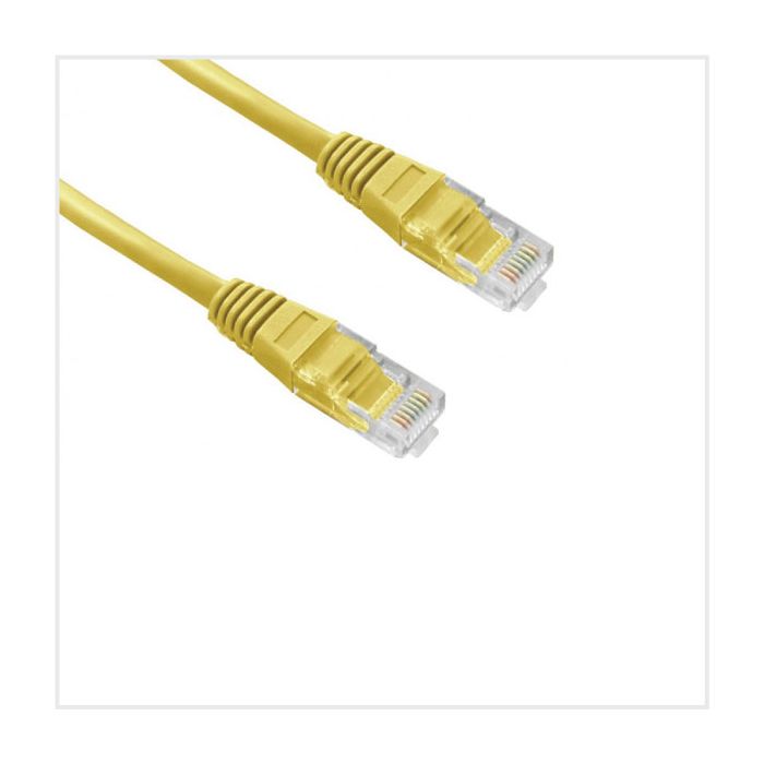 Connectix Cat6 2m Patch Lead Yellow main product photo