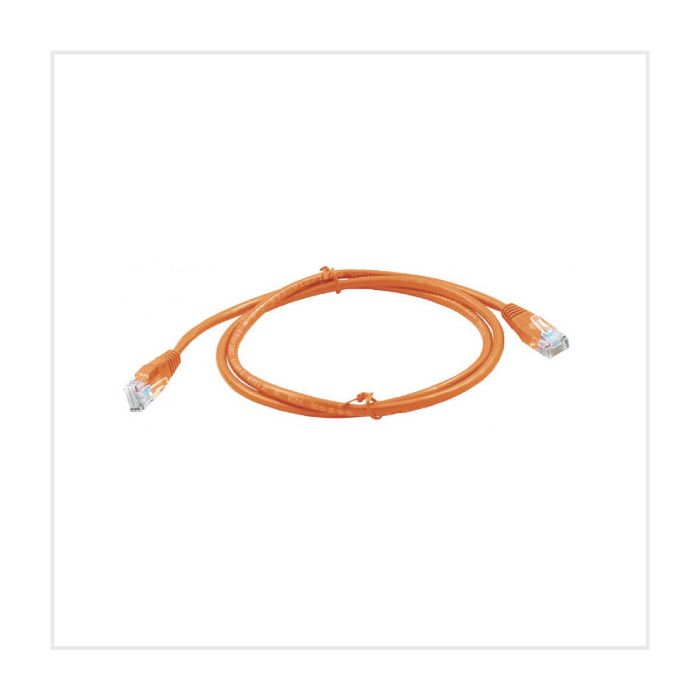 Connectix Cat5e 3m Booted Patch Lead Orange main product photo
