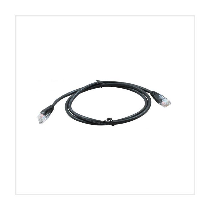 Connectix Cat5e 5m Booted Patch Lead Black main product photo