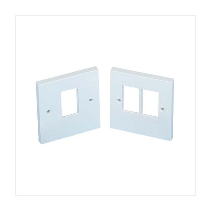 Connectix LJ6C UK Single Gang Faceplate (1 x RJ45 slot) White main product photo