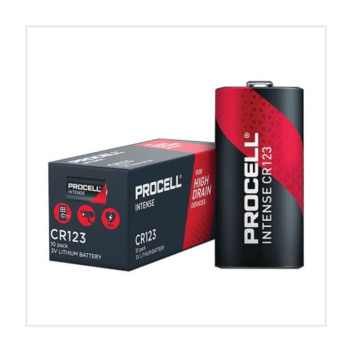 Procell Intense CR123 Battery, Pack of 10 main product photo