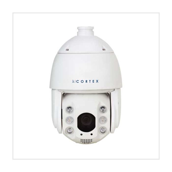 λ | Cortex 4MP 25x Starlight AI Active Deterrent PTZ Camera (White) main product photo