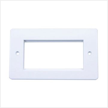 Connectix Dual Gang Office Euro Faceplate, 008-001-003-62