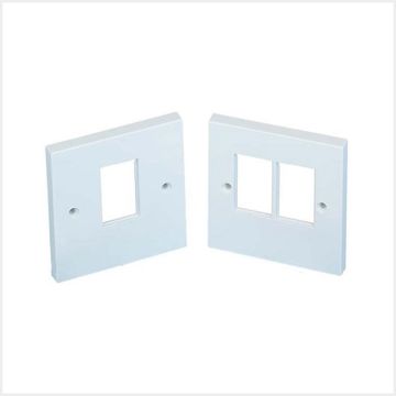 Connectix LJ6C UK Single Gang Faceplate (1 x RJ45 slot) White, 008-009-001-00