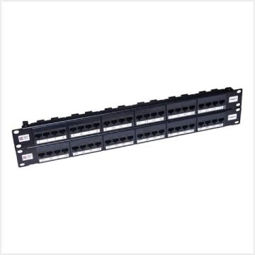 Connectix Cat6 Elite 48 Way UTP Patch Panel Black, 009-001-009-30