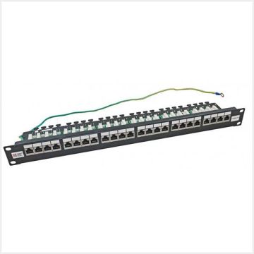 Connectix Cat6a 20/20 24 Way UTP RJ45 Panel, 009-002-001-40