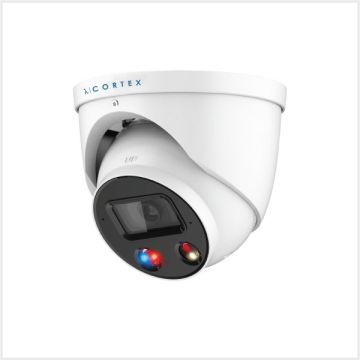 λ | Cortex 4K Light & Siren Active Deterrent Camera, CTX8C-IP-AD-TUR-S3FW