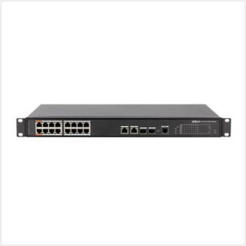 16-port 100 Mbps + 2-port Gigabit Managed PoE Switch, PFS4218-16ET-240